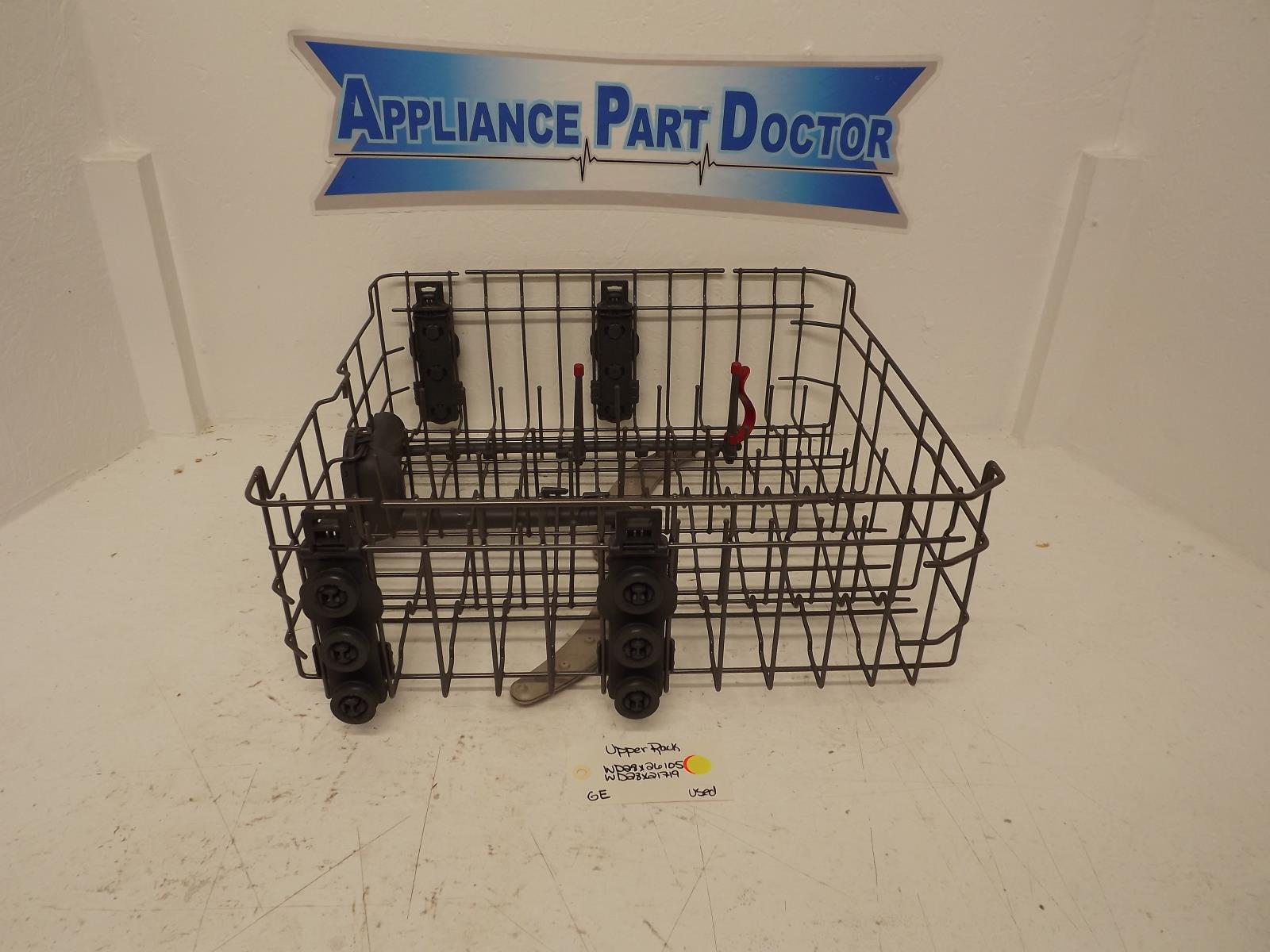 GE Dishwasher WD28X26105 WD28X21719 Upper Rack Used GE Dishwasher WD28X26105 WD28X21719 Upper Rack Used